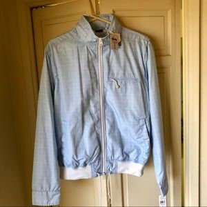 NWT Stussy Men’s blue plaid jacket size M